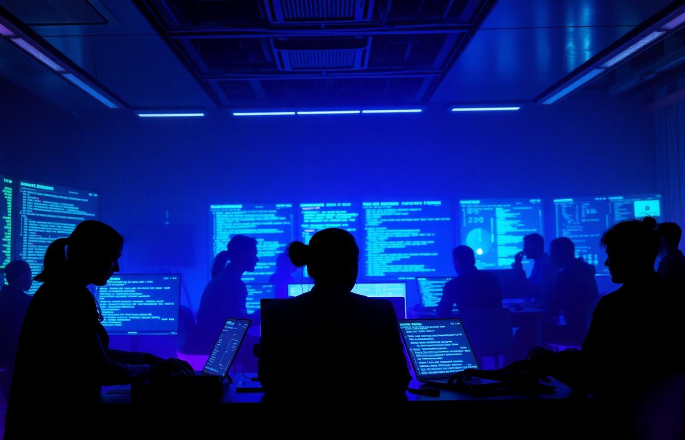 Engineering team at work